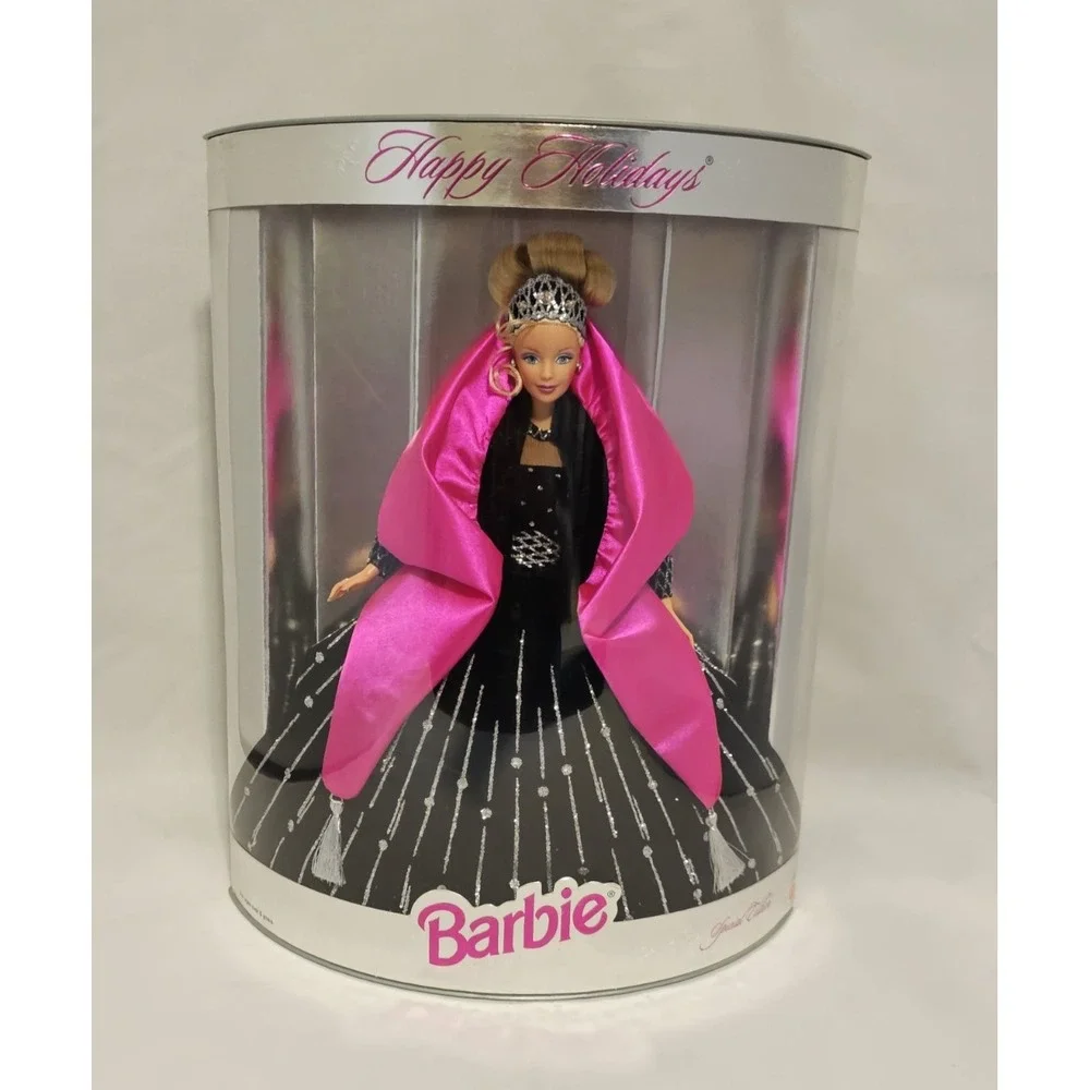1998 Happy Holidays Barbie Special Edition Christmas Doll Black Dress NRFB